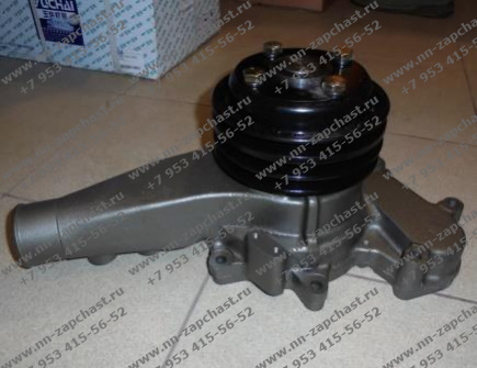 M3400-1307100, M1200-1307100C помпа Насос водяной двигателя двс ючай Yuchai YC6M340-30 оригинальные запчасти заводские комплектующие китайских двигателей фронтальных погрузчиков sdlg, xcmg, xgma, foton, liugong, longong, changlin, самосвал FAW