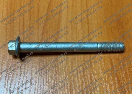GB16674.1-M12*120flZnyc-8.8-480, 4011001316 Болт нижнего шарнира сочленения полурам фронтального погрузчика оригинальные запчасти заводские комплектующие китайских фронтальных погрузчиков SDLG 956