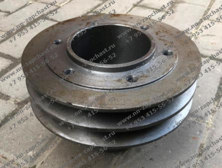 M7W5698, 4110001005099 Шкив коленвала двигателя Shangchai SC11CB220G2B1, C6121ZG61B, C6121ZG50B двс шанхай катерпиллер оригинальные запчасти заводские комплектующие китайских фронтальных погрузчиков sdlg, xcmg, xgma, foton, liugong, longong, changlin