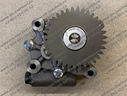 K6000-1011100A помпа Насос масляный  двигателя двс ючай Yuchai оригинальные запчасти заводские комплектующие китайских фронтальных погрузчиков sdlg, xcmg, xgma, liugong, longong, foton, changlin