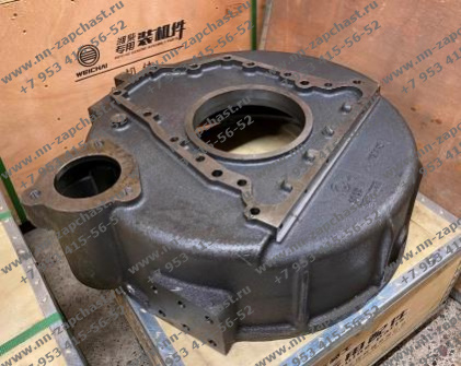 C92AL-92AL028, 4110001003130 Картер маховика двигателя Shanghai двс шанхай катерпиллер оригинальные запчасти заводские комплектующие китайских фронтальных погрузчиков sdlg, xcmg, xgma, foton, liugong, longong, changlin