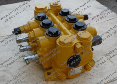 4120001799, ZL20DL1-03, DL20L1-03, Распределительный клапан гидросистемы фронтального погрузчика LG-918, двухконтурный распределитель, оригинальные запчасти и заводские комплектующие китайских фронтальных погрузчиков SDLG, xcmg, xgma, foton, liugong